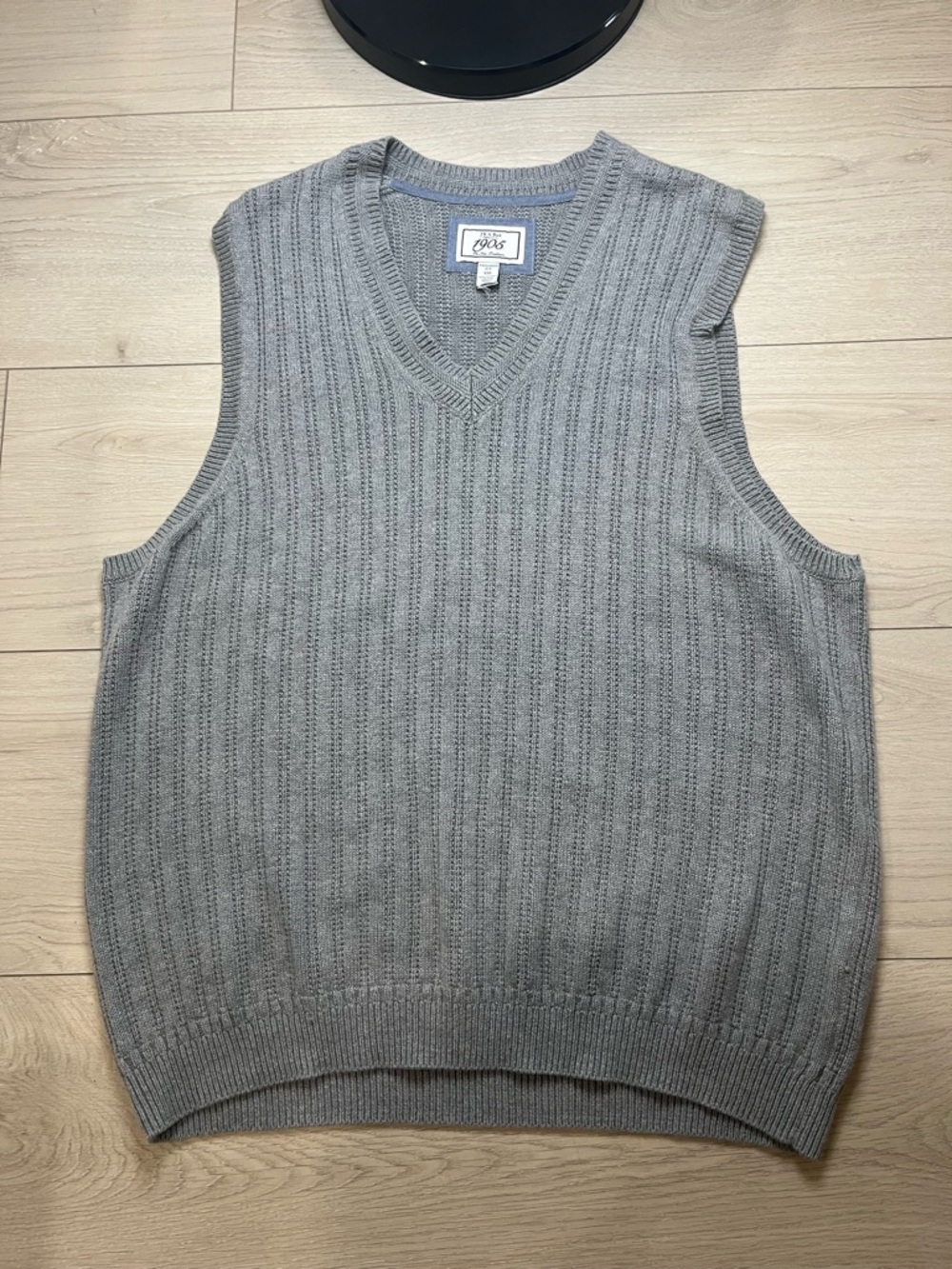 Jos. A. Bank Gray Sweater Vest Xxl Mens 85 Cotton /15 Wool Gray